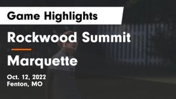 Rockwood Summit  vs Marquette  Game Highlights - Oct. 12, 2022