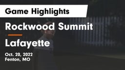 Rockwood Summit  vs Lafayette  Game Highlights - Oct. 20, 2022