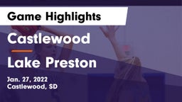 Castlewood  vs Lake Preston Game Highlights - Jan. 27, 2022