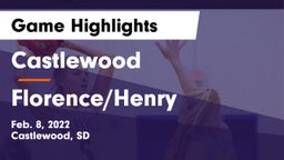 Castlewood  vs Florence/Henry  Game Highlights - Feb. 8, 2022