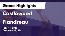 Castlewood  vs Flandreau  Game Highlights - Feb. 11, 2022