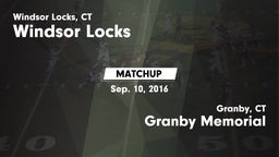 Matchup: Windsor vs. Granby Memorial  2016