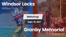Matchup: Windsor vs. Granby Memorial  2017
