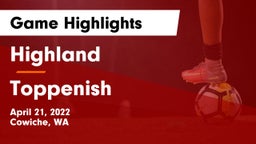 Highland  vs Toppenish  Game Highlights - April 21, 2022