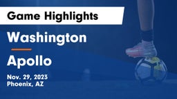 Washington  vs Apollo  Game Highlights - Nov. 29, 2023