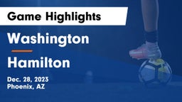 Washington  vs Hamilton  Game Highlights - Dec. 28, 2023