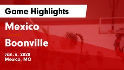 Mexico  vs Boonville  Game Highlights - Jan. 6, 2020