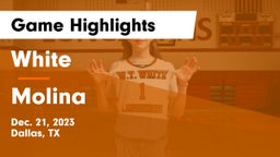 White  vs Molina  Game Highlights - Dec. 21, 2023