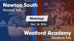 Matchup: Newton South High vs. Westford Academy  2016