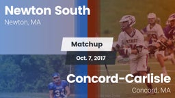 Matchup: Newton South High vs. Concord-Carlisle  2017