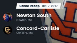 Recap: Newton South  vs. Concord-Carlisle  2017