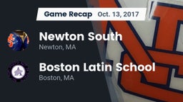 Recap: Newton South  vs. Boston Latin School 2017
