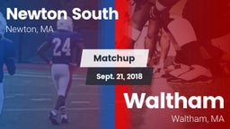 Matchup: Newton South High vs. Waltham  2018