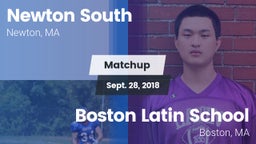 Matchup: Newton South High vs. Boston Latin School 2018