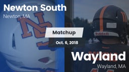 Matchup: Newton South High vs. Wayland  2018