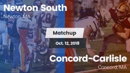 Matchup: Newton South High vs. Concord-Carlisle  2018