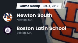 Recap: Newton South  vs. Boston Latin School 2019