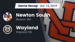 Recap: Newton South  vs. Wayland  2019