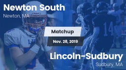 Matchup: Newton South High vs. Lincoln-Sudbury  2019