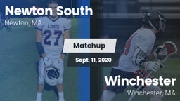 Matchup: Newton South High vs. Winchester  2020