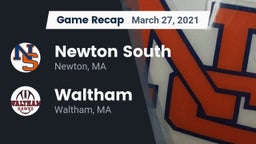 Recap: Newton South  vs. Waltham  2021