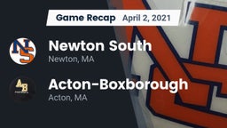 Recap: Newton South  vs. Acton-Boxborough  2021