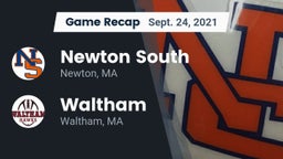 Recap: Newton South  vs. Waltham  2021
