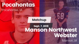 Matchup: Pocahontas High vs. Manson Northwest Webster  2018