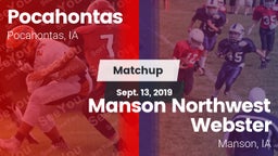 Matchup: Pocahontas High vs. Manson Northwest Webster  2019