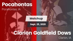 Matchup: Pocahontas High vs. Clarion Goldfield Dows  2020