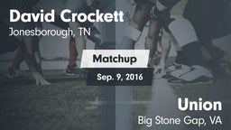 Matchup: David Crockett High vs. Union  2016