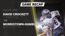 Recap: David Crockett  vs. Morristown-Hamblen West  2016