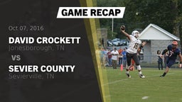 Recap: David Crockett  vs. Sevier County  2016