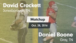 Matchup: David Crockett High vs. Daniel Boone  2016