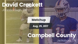 Matchup: David Crockett High vs. Campbell County  2017