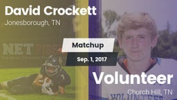 Matchup: David Crockett High vs. Volunteer  2017