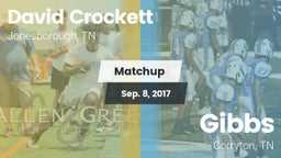 Matchup: David Crockett High vs. Gibbs  2017