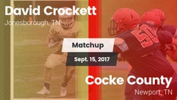 Matchup: David Crockett High vs. Cocke County  2017
