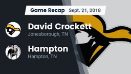 Recap: David Crockett  vs. Hampton  2018