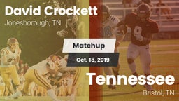 Matchup: David Crockett High vs. Tennessee  2019