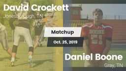 Matchup: David Crockett High vs. Daniel Boone  2019