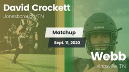 Matchup: David Crockett High vs. Webb  2020