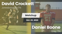 Matchup: David Crockett High vs. Daniel Boone  2020