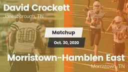 Matchup: David Crockett High vs. Morristown-Hamblen East  2020