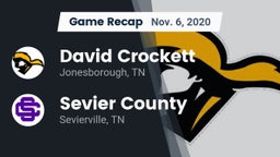 Recap: David Crockett  vs. Sevier County  2020