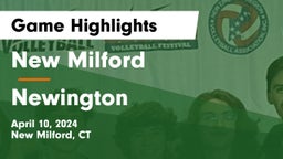 New Milford  vs Newington  Game Highlights - April 10, 2024
