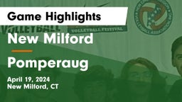New Milford  vs Pomperaug Game Highlights - April 19, 2024