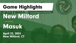New Milford  vs Masuk  Game Highlights - April 22, 2024