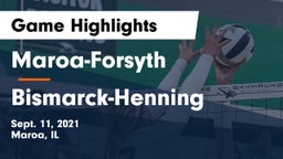 Maroa-Forsyth  vs Bismarck-Henning Game Highlights - Sept. 11, 2021