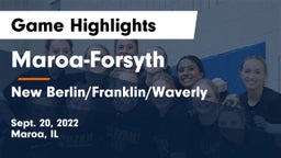 Maroa-Forsyth  vs New Berlin/Franklin/Waverly  Game Highlights - Sept. 20, 2022